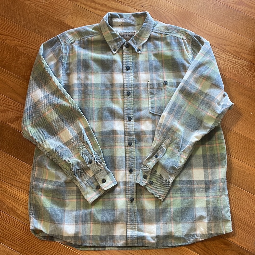 North River Plaid Button Down Shirt